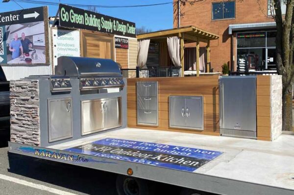 outdoor kitchen mobile display